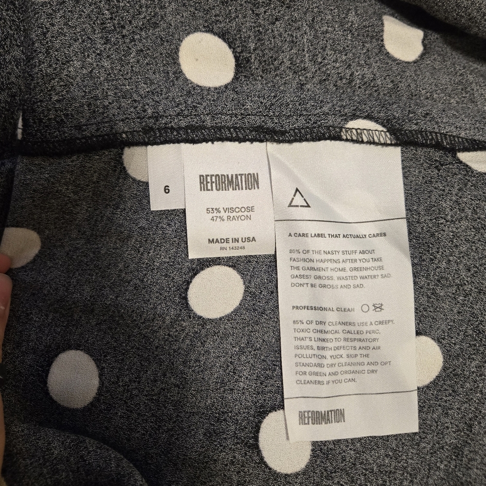SOLD - Polka dot midi slip dress - Picture 6 of 6